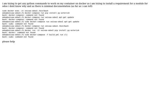 How can i run commands in a docker container? смотреть онлайн