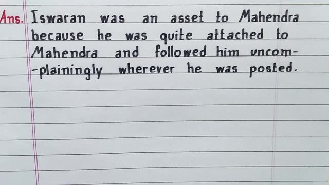 In what way is Iswaran an asset to Mahendra? || Iswaran the Storyteller || Class 9 Supplimentary || смотреть онлайн