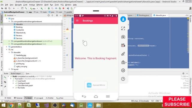 Android Navigation Drawer | Navigation Menu | Icons смотреть онлайн