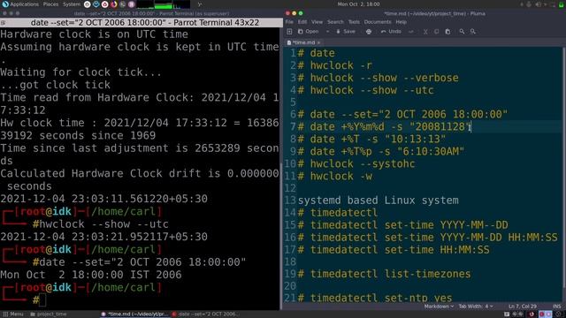 Check/Update Time, Date & Timezone using Linux Terminal | date, timedatectl, hwclock commands смотреть онлайн