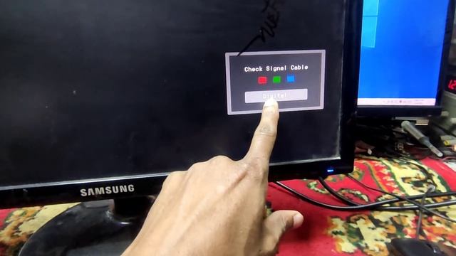 Samsung Monitor VGA Check Signal Problem Fix In Bangla 2023 | Created By Afjal Hossain