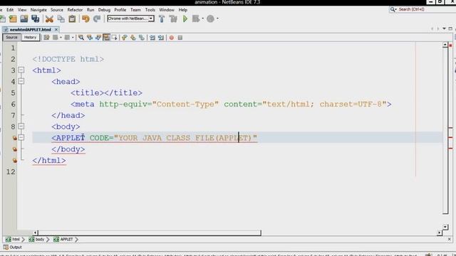 JAVA APPLET ADDING APPLET TO HTML PAGE смотреть онлайн