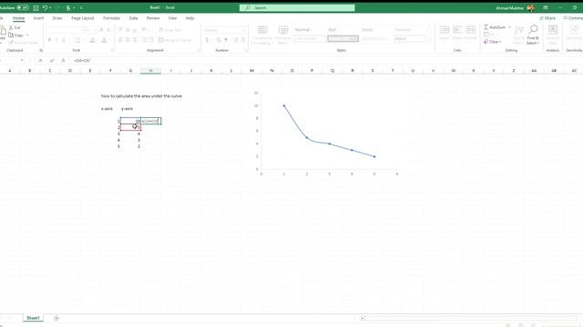 How to Calculate the Area Under the Curve in Excel смотреть онлайн
