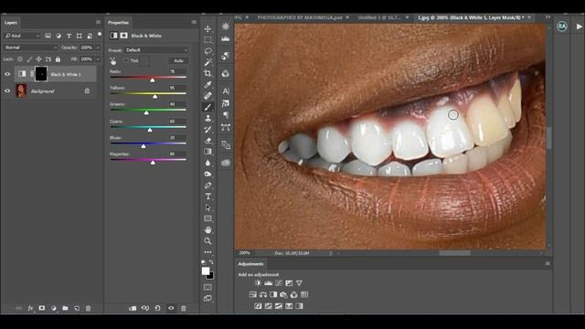 HOW TO WHITEN EYES AND TEETH IN PHOTOSHOP IN 3MIN смотреть онлайн