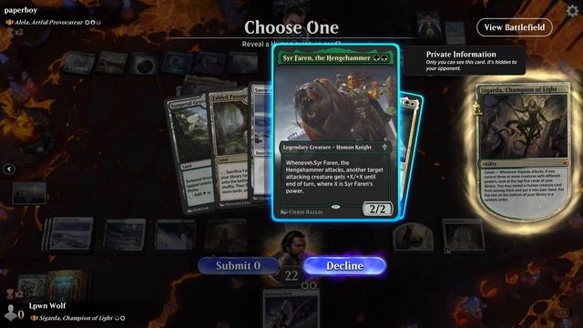 ANTHEM & HUMAN TRIBAL | Sigarda Champion of Light Historic Brawl | MTG Arena смотреть онлайн