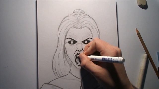 How To Draw a VAMPIRE GIRL смотреть онлайн