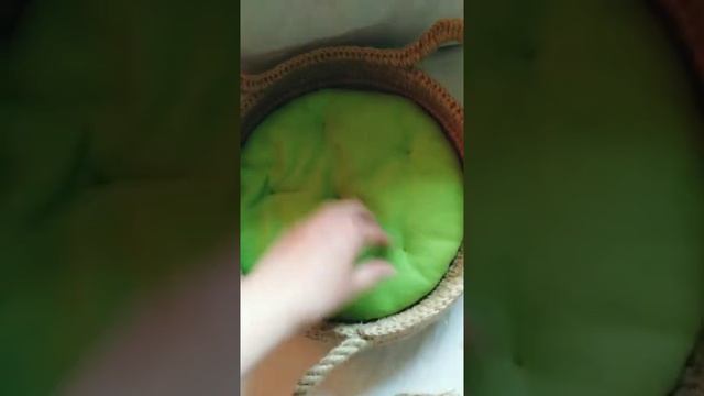 Лежанка для животных вязаная крючком из джута.#котики #джут смотреть онлайн