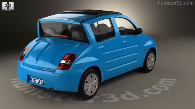 Toyota WiLL Vi Canvas Top 2000 3D model by Humster3D.com смотреть онлайн