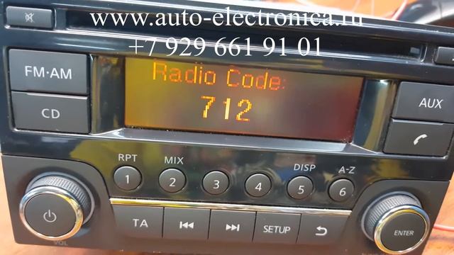 Код магнитолы Nissan Note, как раскодировать магнитолу, как ввести код магнитолы, установка магнито смотреть онлайн