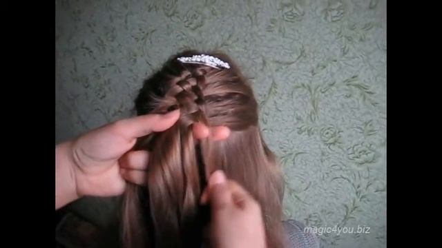 Видеоинструкция Пятипрядная коса смотреть онлайн