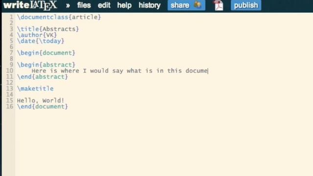Basic LaTeX 03: Including an Abstract смотреть онлайн