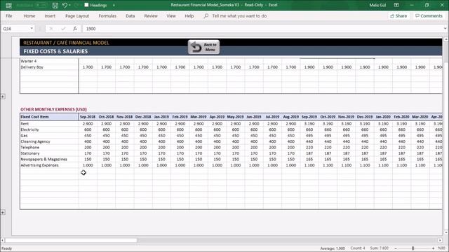 Restaurant Financial Plan Template | Run a Successful Restaurant in Excel! смотреть онлайн