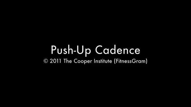 FitnessGram Push Up Test Cadence смотреть онлайн