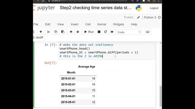 ARIMA Python| TimeSeries Analysis Python Step3 | Making Data Stationary смотреть онлайн