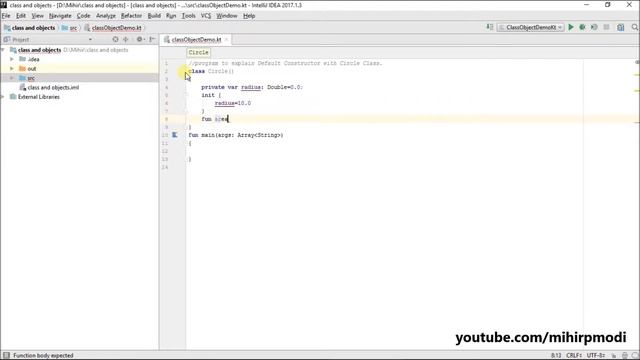#98 Kotlin Tutorial | Default Constructor Program смотреть онлайн