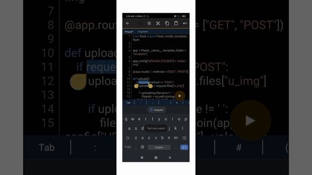 Image Upload and View in Flask using pydroid3 #flask #python #html #css #js #bootstrap #pydroid3 смотреть онлайн