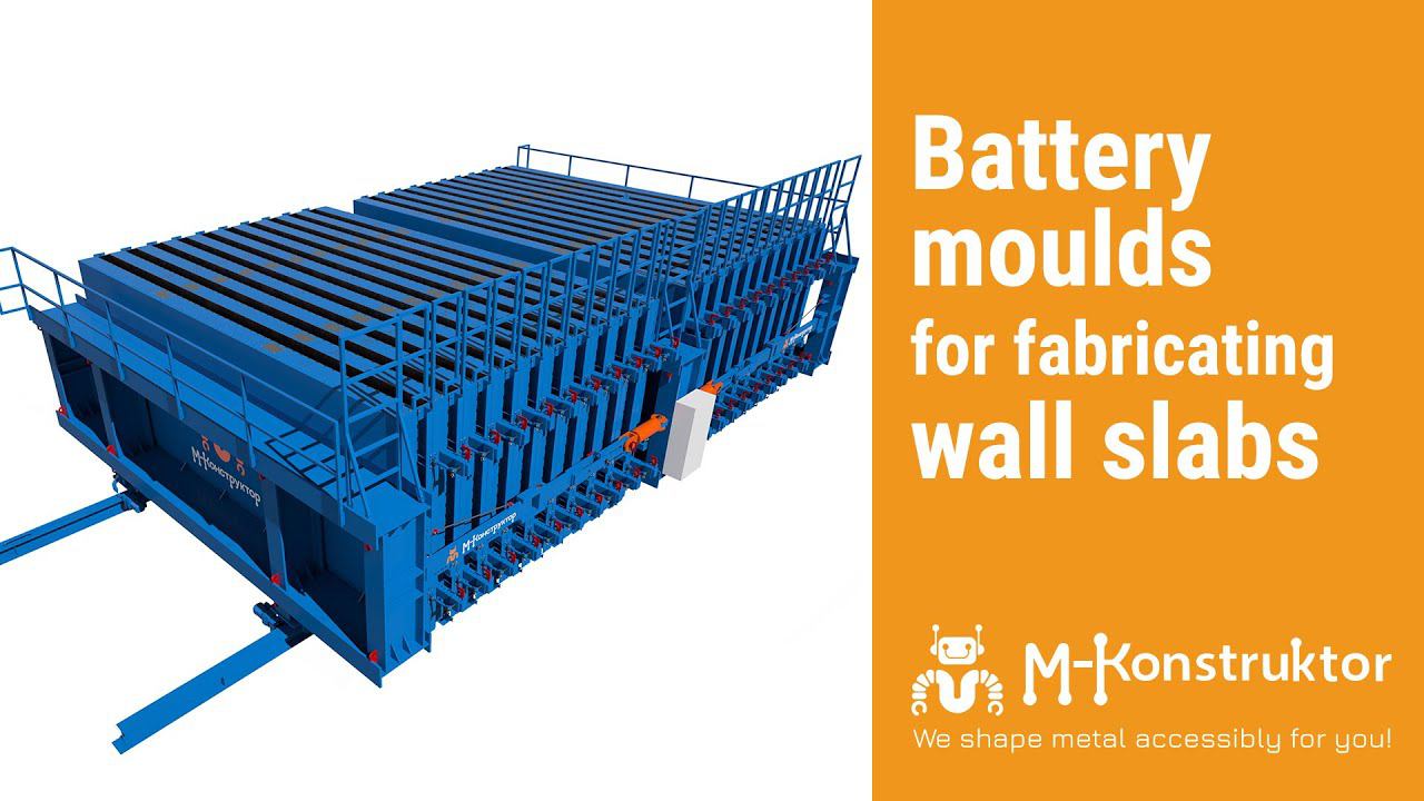 Battery moulds for fabricating wall slabs, no-voids floor slabs смотреть онлайн