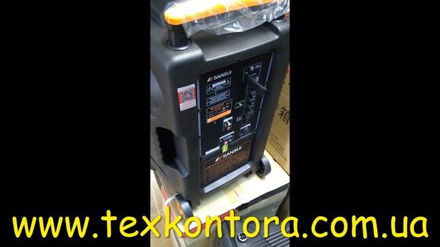 Колонка с микрофоном SS2-12. 100Вт. Активная акустическая система смотреть онлайн