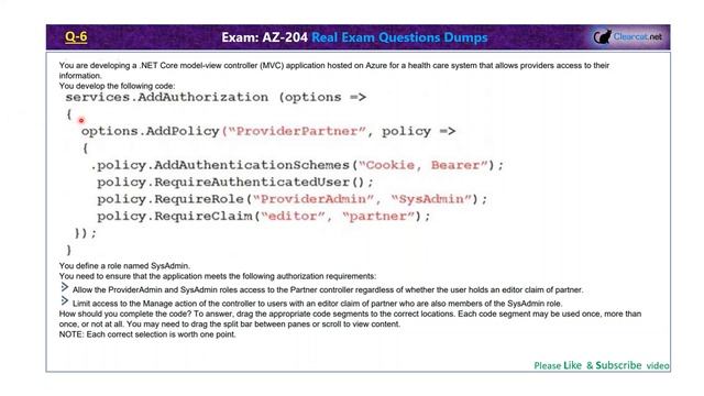AZ-204 dumps | Part-1 | AZ-204 Real Exam Questions | Topic- Implement Azure security (20-25%) смотреть онлайн
