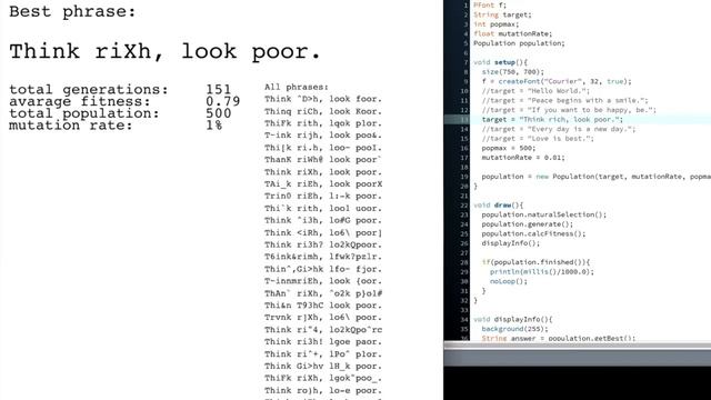 [Processing] Art #54 RandomString смотреть онлайн