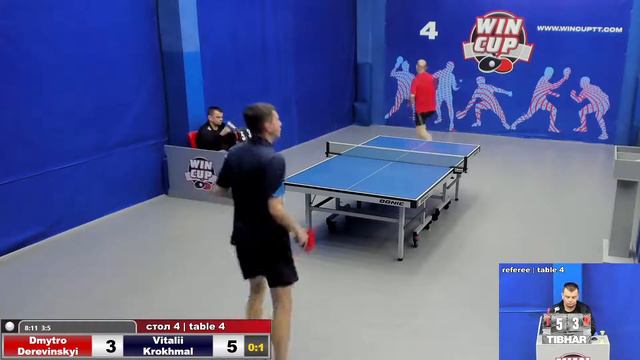 10:00 Деревинский Дмитрий 0-3 Крохмаль Виталий стол 4 ЮГ-1 29.04.22 смотреть онлайн