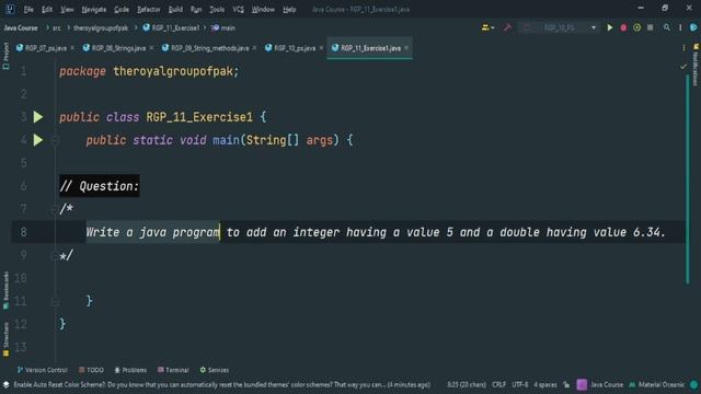 Java Lecture 11 Exercise | Java complete Course | the royal group of Pak смотреть онлайн