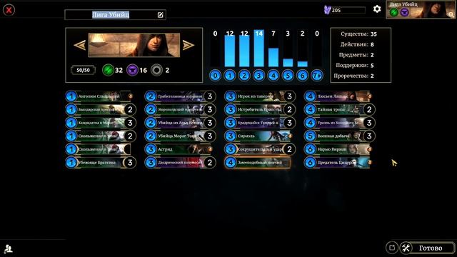 "Лига Убийц" тематическая фановая колода. Обзор колоды. The Elder Scrolls: Legends. смотреть онлайн