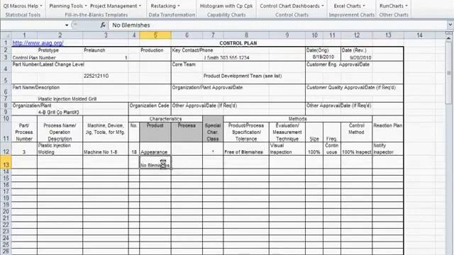 Six Sigma Control Plan in Excel 2010-2019 and Office 365, with the QI Macros смотреть онлайн