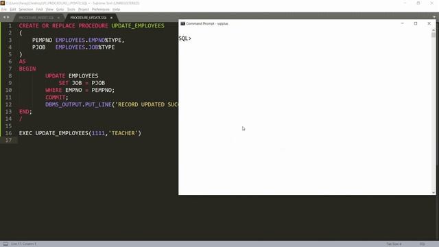 Procedure to Update Record in PLSQL with Implementation of Record Not Found - Practical Demo смотреть онлайн