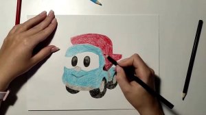 Рисуем грузовичка Леву / How to draw Leo truck / 如何畫獅子座卡車