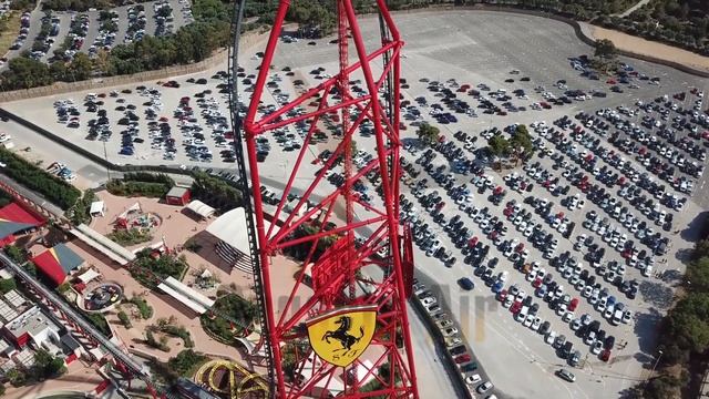 Аэросъемка Ferrari land Portaventura Феррари Ленд Порт авентура смотреть онлайн