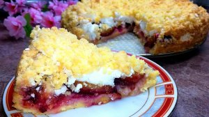 Нежнейший пирог со сливами с хрустящей корочкой! Такой вкуснятину стоит попробовать!