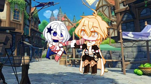 Oh who is she~ gacha club #genshin #lumime #aether #paimon смотреть онлайн