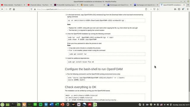 Linux Mint 8 - OpenFoam v1912 and Paraview Install no docker смотреть онлайн
