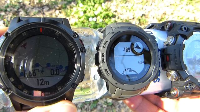 CASIO G-SHOCK GPR B1000 Rangeman vs Garmin Fenix 5X Plus vs Garmin Instinct - Navigation tests смотреть онлайн