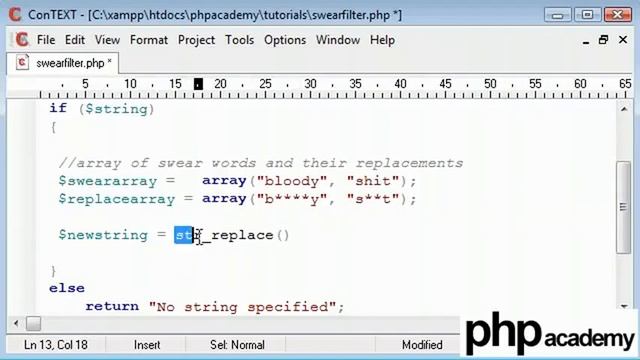 PHP Expert Tips 275 Swear Word Filter Part 1 смотреть онлайн
