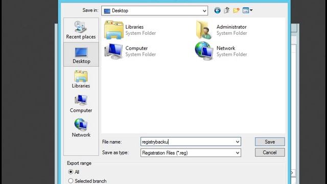 Registry Backup in windows server 2012 смотреть онлайн