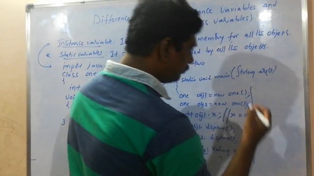 #Javaprogramwithoutmain(), Differences of instance variables and static variables. смотреть онлайн
