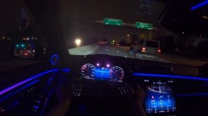 2021 Mercedes-Benz S 580 POV Night Drive (3D Audio)(ASMR)
