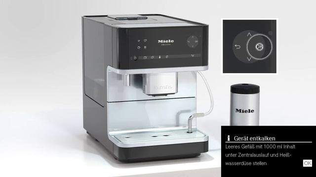 Stand-Kaffeevollautomat CM6 - Entkalken, Kurzanleitung I Miele смотреть онлайн