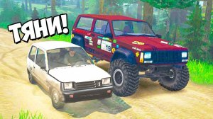 ВЫТАЩИ МЕНЯ! ЗА ГРИБАМИ НА ОКЕ! БЕШЕНАЯ ПОЕЗДКА ПО БЕЗДОРОЖЬЮ В ЛЕСУ НА ОКЕ В SPINTIRES MUDRUNNER