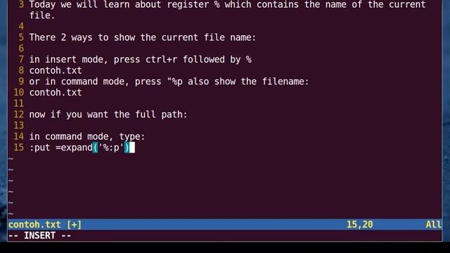 Vim Tutorial - How to Show Current File Name (Full Path) смотреть онлайн
