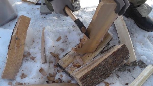 Съемный топорик (на винте) Cold Steel Hudson Bay Camp Hatchet - тесты, пошив чехла, сравнения.