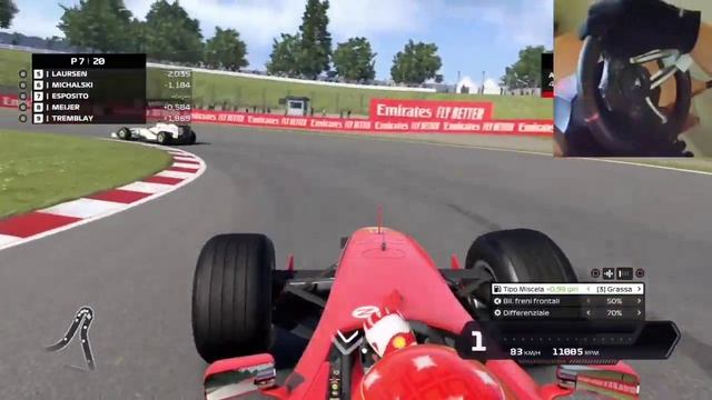 F1 2020 PROVIAMO LA FERRARI F1-2000 DI MICHAEL SCHUMACHER HORI APEX RWA RACING WHEEL GAMEPLAY PS4 смотреть онлайн