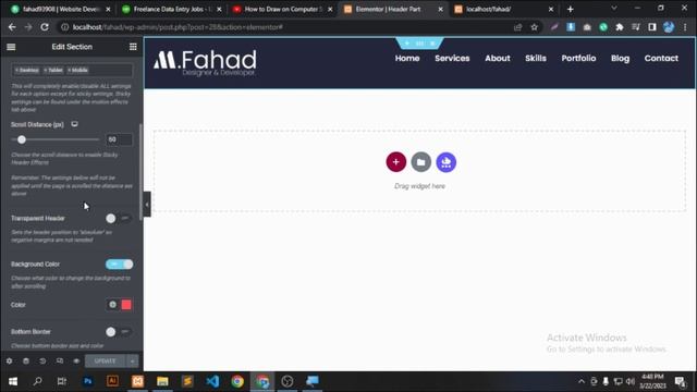 Sticky Header in Wordpress | Wordpress Tutorial | Mohammad Fahad | 2023 смотреть онлайн