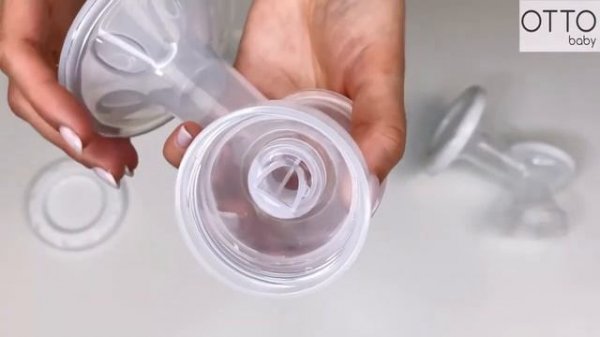 Двойной молокоотсос электрический беспроводной c функцией массажа, 4 режима Otto Baby 211