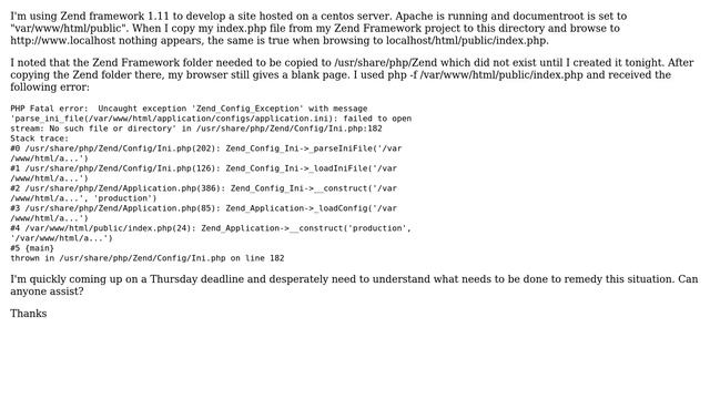PHP Fatal error Zend Uncaught Exception смотреть онлайн