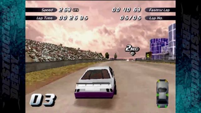 Destruction Derby 2 - PSX | 03 | Stock Car Championship - Division 2 смотреть онлайн