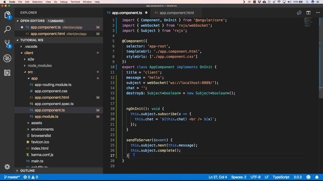 Angular: chat application смотреть онлайн