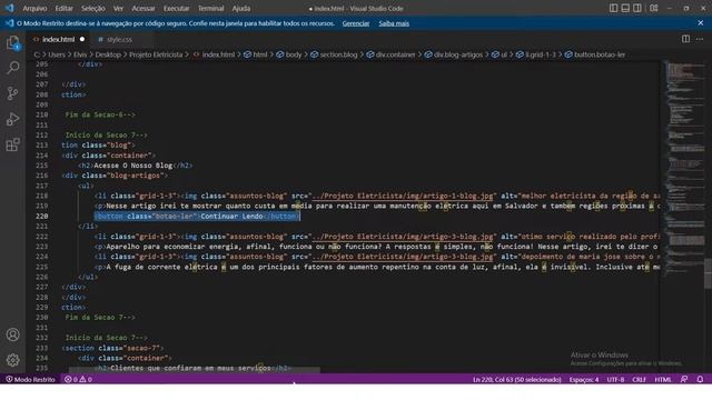 Seção Blog em Site HTML e CSS: Adicionando Um Blog Simples Na Landing Page #20 смотреть онлайн